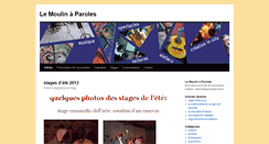 Desktop Screenshot of lemoulinaparoles.net