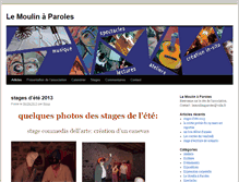 Tablet Screenshot of lemoulinaparoles.net